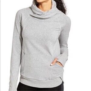 ATHLETA Techie Cowl Neck Track Yoga Pillover Size S